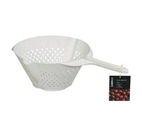 Chef Aid plastica colino con Manico Lungo, Bianco