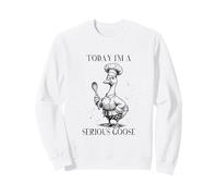 Chef Cooking Today I'm Serious Goose Meme Felpa