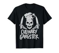 Chef Culinary Gangster - Coltello da cook con teschio, da uomo Maglietta