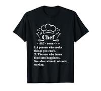 Chef Definition Funny Line Saying Cook Cooking Gifts Chefs Maglietta