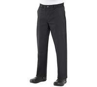 Chef Designs Pantaloni da Cuoco da Uomo, Nero, 36W/30L