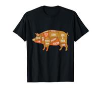 Chef Di BBQ Carne Affumicata Regalo Maiale Barbecue Maglietta