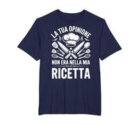 Chef Divertente Uomo e Donna Cuoco Divertente Cucina Maglietta, Uomo Taglie Grandi, Navy, 3X Tall