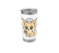 Chef Fennec Mini Hamburger Kawaii Bicchiere termico in acciaio inox doppia parete