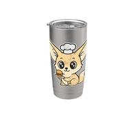 Chef Fennec Mini Hamburger Kawaii Bicchiere termico in acciaio inox doppia parete