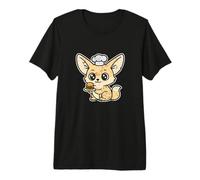 Chef Fennec Mini Hamburger Kawaii Maglietta Premium