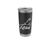 Chef Forchetta e Cucchiaio Professionale Cucina Cucina Ristorante Bicchiere termico in acciaio inox doppia parete