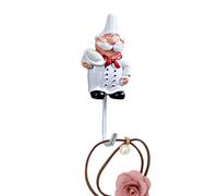 Chef Kitchen Hooks: gancio adesivo forte, gancio per chef riutilizzabile | Supporto per cartone animato, pezzo di mensola sospesa multifunzione, per il bagno