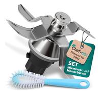Chef-Mix Gruppo Coltelli TM31 di Ricambio per Vorwerk Thermomix Gruppo Lame Bimby TM31 - Gruppo Coltelli Bimby TM31 in Acciaio Inox - Lame per Bimby TM31 Ricambi Bimby TM31 Accessori Bimby TM31