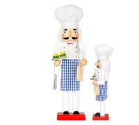 Chef Nutcracker,Schiaccianoci Addobbi da Scrivania 36 cm | Decorazioni Festive per Tavolo Libreria Centro Casa Addobbi per Feste