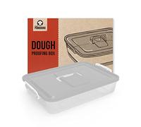 Chef Pomodoro Contenitore Lievitazione Pizza, Cassetta per Pizza, Set Accessori da Pizzeria (Grigio, 35,6 x 27,9 cm)