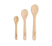 Chef Pomodoro Cucchiaio Legno Cucina in Set da 3 Pezzi, Realizzati in Legno di Faggio - Da 30,5 cm, 20,5 cm e 20,5 cm - Cucchiaio di Legno Antigraffio Ideali su Pentole Antiaderenti e Ceramica