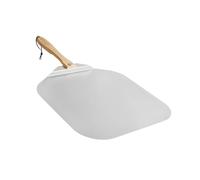 Chef Pomodoro Pala per Pizza in Alluminio, 45,7x50,8 cm | Manico Pieghevole in Legno, Salvaspazio