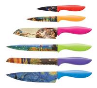 Chef’s Vision Capolavoro Messerset - Set di Coltelli da Cucina in Acciaio Inossidabile con Design Artistici Imponenti - Perfetto Regalo per Donne o Uomini - Set di Coltelli Unico