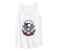 Chef Stellato Canotta, Donna, Bianco, M