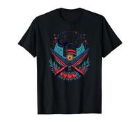 Chef Stellato con Lustrini Maglietta, Uomo, Nero, 6XL