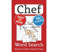 Chef Word Search Puzzle Book: Chef Themed Word Searches with Easy to Read Print | 6x9 inches, 110 pages | 50+ Puzzles