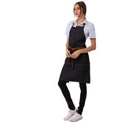 Chef Works ab035-blk-0 Memphis Bib grembiule, nero, AB035-IBL-0