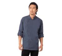 Chef Works BCLZ008BLUXS Camice da Cuoco da Uomo Hartford, Blu, XS