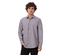 Chef Works Camicia lunga da uomo in chambray, grigio, XL