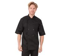 Chef Works, Cappotto da cuoco Chambery unisex, nero, L