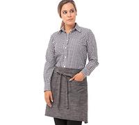 Chef Works Crosshatch bavaglino grembiule, AHWXX012-BSL-0
