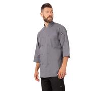 Chef Works - Giacca da chef da uomo Marocco, Grigio, X-Large