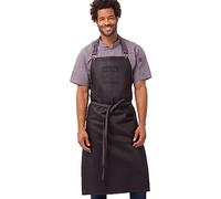 Chef Works Grembiule da bistrot effetto bagnato, viola/nero., Taglia unica