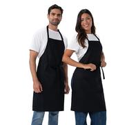 Chef Works Grembiule da macellaio unisex, nero, confezione da 2, taglia unica