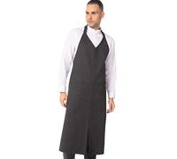 Chef Works Grembiule unisex Volante con scollo a V, Gessato, taglia unica