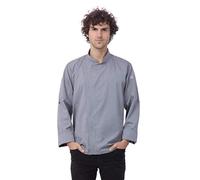 Chef Works Cappotto da Chef Hartford da Uomo Giacca, Grigio, Medium