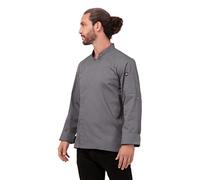 Chef Works Lansing Chef Coat Giacche, Grigio, Medium Uomo