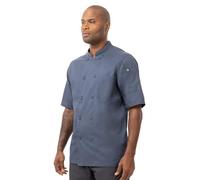 Chef Works Montreal Cool Vent Chef Coat Cappotto da Cucina, Blu, L Uomo