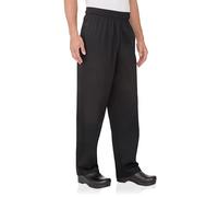 Chef Works Nbbp000xl Pantaloni Chef, Nero, XL Uomo