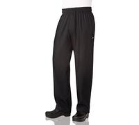 Chef Works - Pantaloni da Chef da Uomo Nero XS