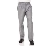 Chef Works Pantaloni da Chef Nbcp000m da Uomo, Nero/Bianco, M UK