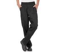 Chef Works Pantaloni da Cuoco Larghi da Uomo Cool Vent, Nero, 4XL