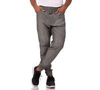 Chef Works Pantaloni Jogger 257 Chef Uomo, Bianco e Nero a Righe, XL