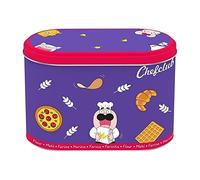 Chefclub Kids - Contenitore per alimenti in metallo, per conservare e riporre la cucina, fino a 1,5 kg