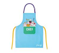 Chefclub Network Grembiule in Cotone Chefclub Kids, Blu, Taglia Unica Bambine e Ragazze