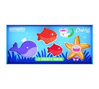 Chefclub Kids Set di stampi per biscotti per animali marini, motivo: Stella di mare, pesci, cucina per bambini