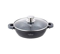 Cheffinger Casseruola con coperchio Ø 32 cm, colore nero