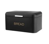 Cheffinger, Portapane con manico in alluminio 34x20x18 cm Grande capacità, Nero