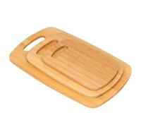 Cheffinger, Set di 3 taglieri in bambù ultra resistenti Ecologici