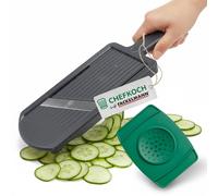 Chefkoch Affettaverdure con supporto per avanzi e lame in acciaio inox extra