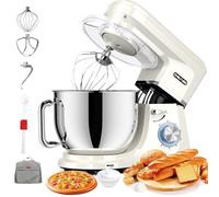 CHeflee Impastatrice Planetaria 2000W Impastatrice Professionale,7,2 L Ciotola in Acciaio inox,6 Velocità,Ad Coperchio Antipolvere con,Sbattitore,Frusta,Gancio Per,Alta Potenza Multifunzione Mixer