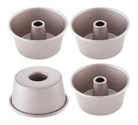 CHEFMADE Mini Angelo Cibo Pan Set, 3.5-Pollici 4Pcs Non-Stick Chiffon Attrezzature E Accessori Da Forno per il Forno e Immediato Pentola di Cottura (Champagne Oro)