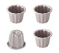 Chefmade - Set di stampi per canele: teglie antiaderenti per torte perfette al cannele, adatte al forno per cupcake e muffin