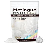 Chefmaster Meringhe Powder Deluxe, sostituto di bianco d'uovo di grado professionale per biscotti di meringa, ripieno di torte, glassa reale, senza OGM, facile da usare, prodotto negli Stati Uniti