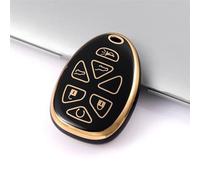 CHEFRU Compatibile con Cadillac per Escalade 1 Pz 5/6 Pulsanti Pulsante Auto Chiave Telecomando Shell Custodia Protettiva Chiave Custodia Protettiva per Auto Shell Chiave Guscio(2,6button)